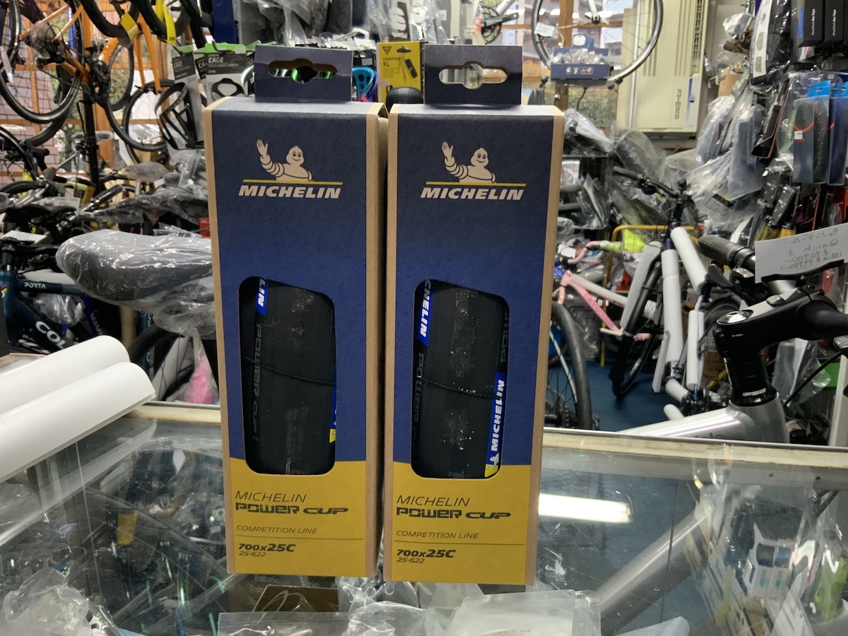Michelin Power Cup チューブラータイヤ 2本セット25c ミシュランの